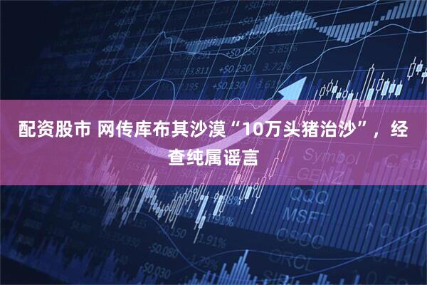 配资股市 网传库布其沙漠“10万头猪治沙”，经查纯属谣言
