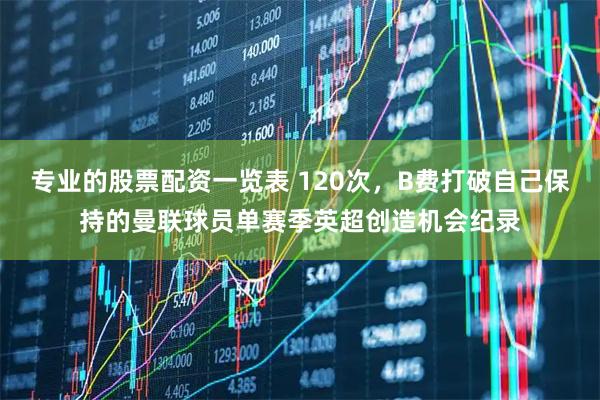 专业的股票配资一览表 120次，B费打破自己保持的曼联球员单赛季英超创造机会纪录